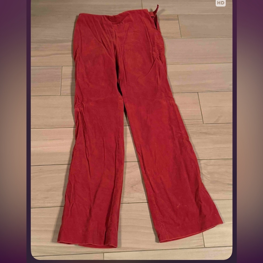 Sigrid Olsen Vibrant Red Wide Leg Pants size 4